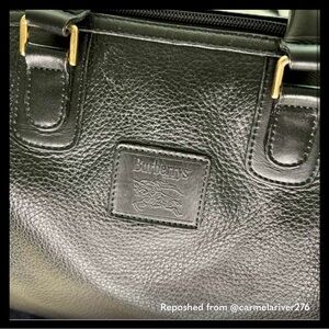 Elegant Black Leather Satchel